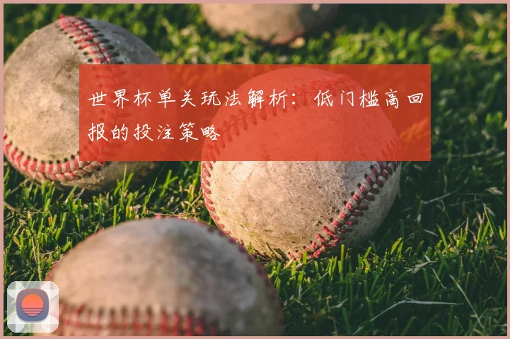 世界杯单关玩法解析：低门槛高回报的投注策略