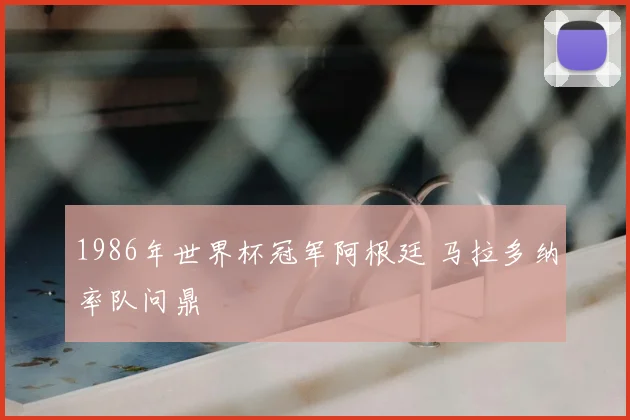 1986年世界杯冠军阿根廷 马拉多纳率队问鼎
